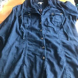 CABI denim shirt/ tunic